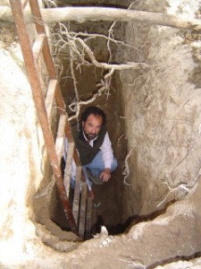 Prof Moreno in a soil pit