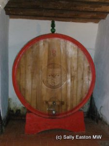 Large oak cask