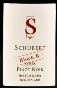 Schubert, Block B Pinot noir 2008