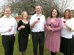 Wine Society tasting team